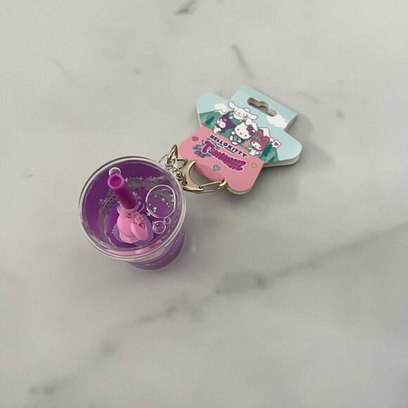 Hello Kitty And Friends Bubble Tea Tsunameez Keychain my melody pink purple - Picture 5 of 6